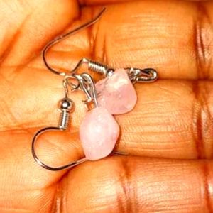 Pink Stone Earrings